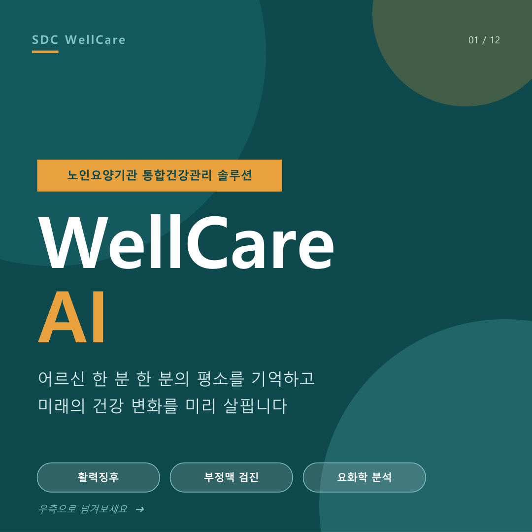 WellCare AI 카드뉴스 1 — 표지